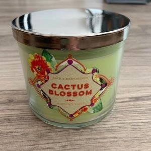 NEW Bath & Body Works Cactus Blossom 3-Wick Candle